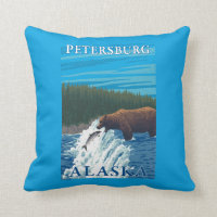 Bear Fishing in River - Petersburg, Alaska