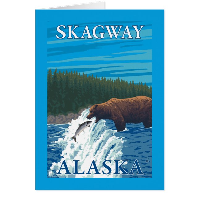 Bear Fishing in River - Skagway, Alaska (Front)