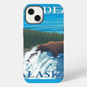 Bear Fishing in River - Valdez, Alaska iPhone Case