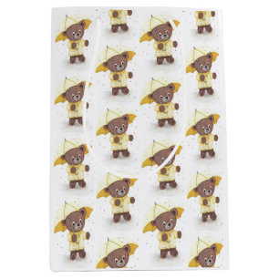 Bear-foot in the Rain Medium Gift Bag