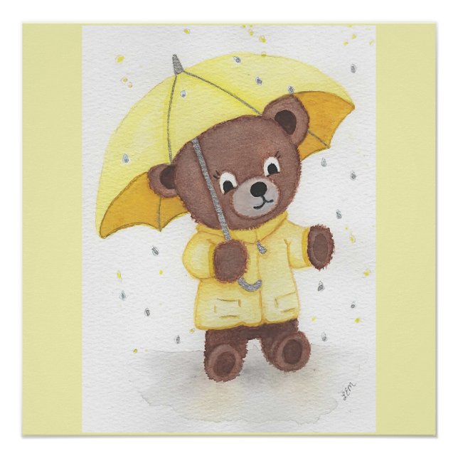 Bear-foot in the Rain Poster (Front)