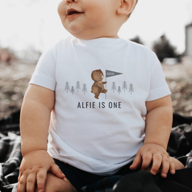 Bear Forest First Birthday Toddler T-Shirt (Creator Uploaded)
