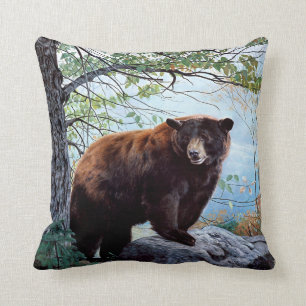 Bear Forest Nature Design Cushion