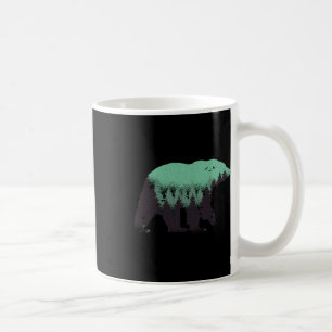 Bear Forest Nature Grizzly Hiking Outdoor Hunting Coffee Mug