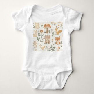 Bear friends baby bodysuit