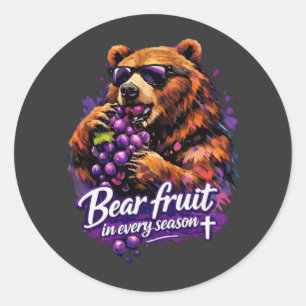 Bear fruit in every season - Christian Classic Round Sticker
