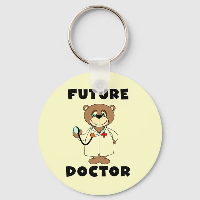Bear Future Doctor Tshirts and Gifts Key Ring (Front)