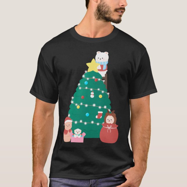 Bear Gang At Christmas T-Shirt (Front)