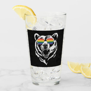 Bear Gay LGBTQ Rainbow Sunglasses Pride Flag Glass