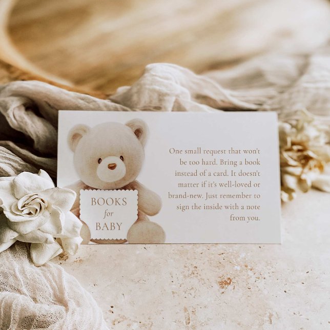 Bear Gender Neutral Books for Baby Enclosure Card (Creator Uploaded)