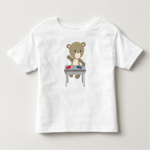 Bear Going To School, Brown Bear, Cute Bear, Desk Toddler T-Shirt