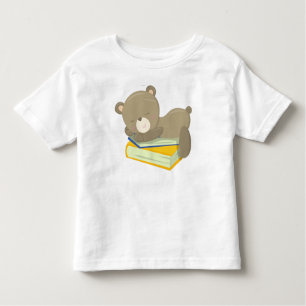Bear Going To School, Cute Bear, Sleeping Bear Toddler T-Shirt