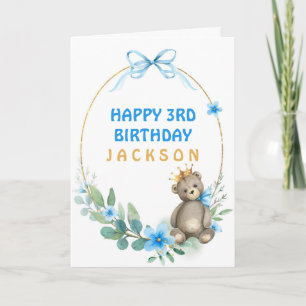 Bear Gold Crown Card