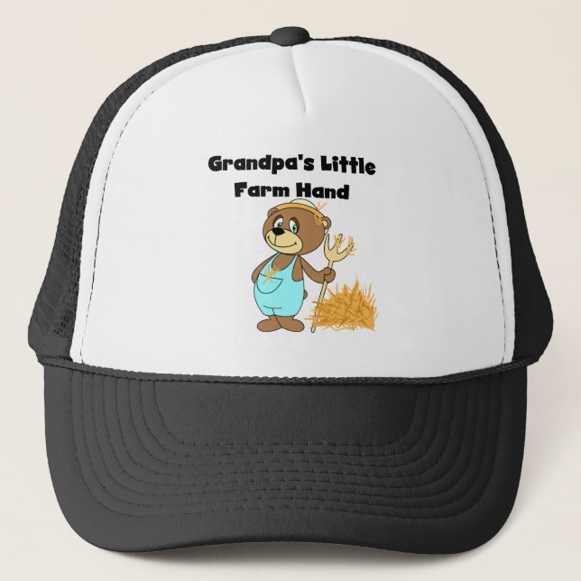 Bear Grandpas Farm Hand Trucker Hat (Front)