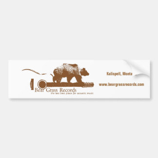 Bear Grass Records Bumper Sticker