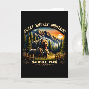 Bear Great Smokey Mountains National Park Black Be Card