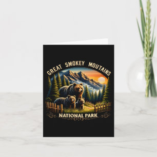Bear Great Smokey Mountains National Park Black Be Card