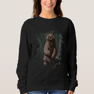 Bear grizzly bear animal brown bear nature predato sweatshirt