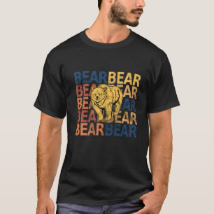 Bear Grizzly Retro And Vintage Style 80s And 70s T-Shirt