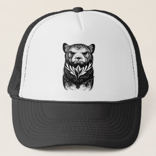 Bear Grizzly Wild Animal Nature Illustration Art T Trucker Hat