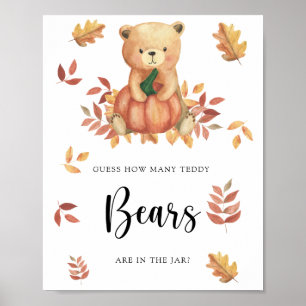 Bear - guess how many teddy bears poster