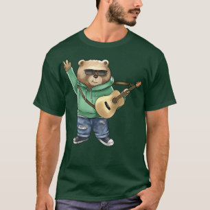 Bear Guitar PlayerGuitarist MusicianBassist128 T-Shirt