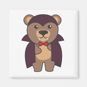 Bear Halloween Cute Devil Kids Vampire Costume Magnet