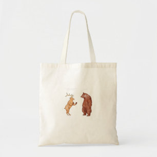 Bear Hands Oh Deer Funny Sayings Pun Gift Tote Bag