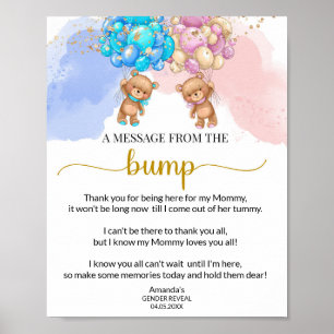 Bear He or She A Message From the Bump Poster