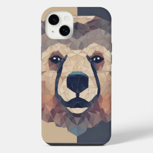 Bear Head Low Poly Design iPhone 14 Plus Case