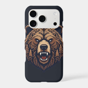 Bear Head Wild Tribal Art iPhone / iPad Case