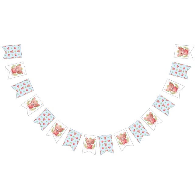 Bear Heart Collection - Blue Bunting (All)