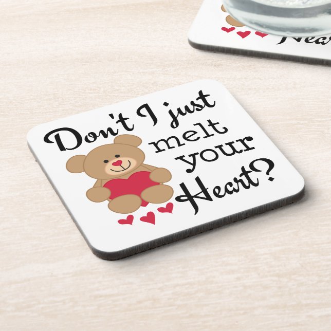 Bear Heart Melt Coaster (Left Side)