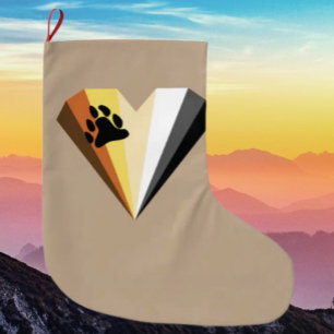 Bear Heart Pride Holiday Stocking