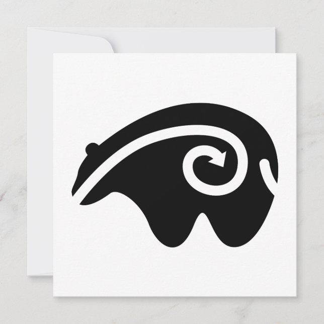 bear heartline invitation (Front)