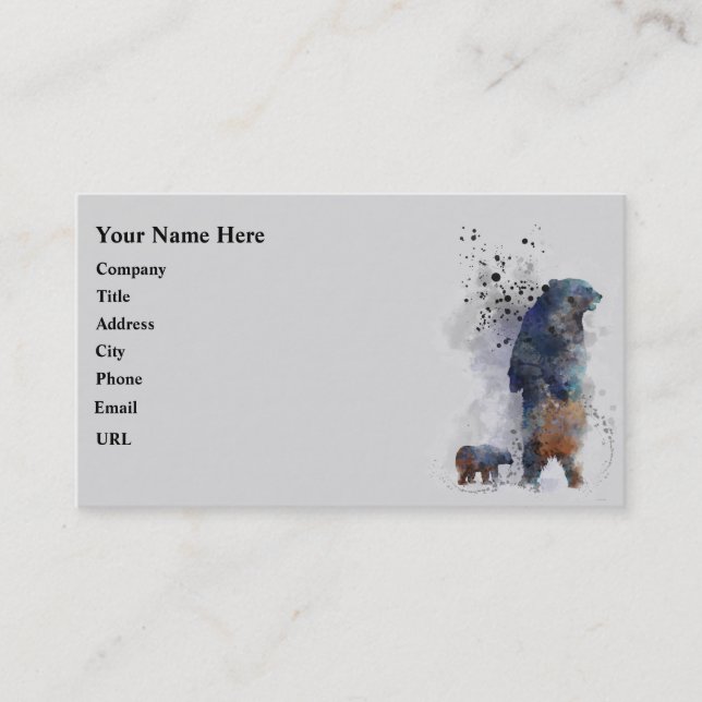BEAR & HER BABY BUSINESS CARD (Front)