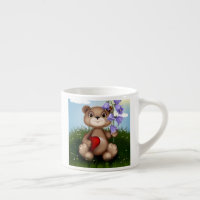 Bear Holding Bouquet Flower-30926