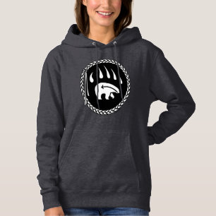 Bear Hoodie Jacket Women's Tribal Bear Claw Hoodie