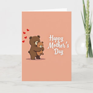 Bear Hug Mothers Day Love Card