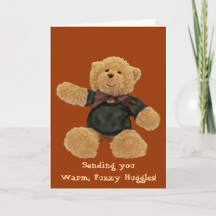 BEAR HUGGER Sending Hugs Greeting-Cards Card