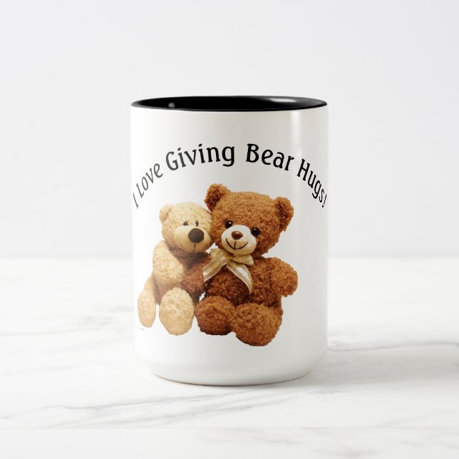 Bear Hugs 15-ounce Two-Tone Mug (Center)