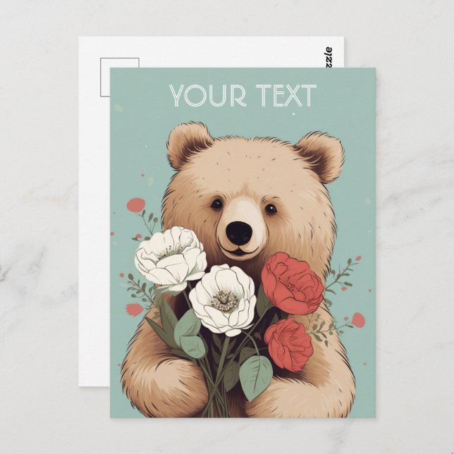 Bear Hugs and Flowers: A Card for Every Occasion (Front/Back)