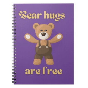Bear hugs are free notebook
