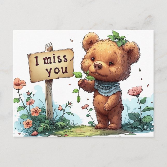 Bear Hugs Await You! Postcard (Front)