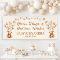 Bear Hugs Balloon Wishes Baby Shower