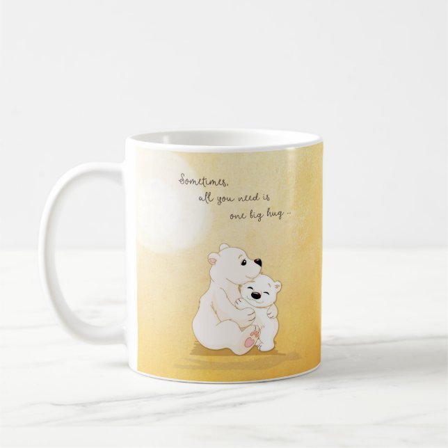 Bear Hugs For You Coffee Mug (Left)