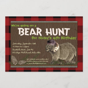 Bear Hunt Adventure Party Invitation