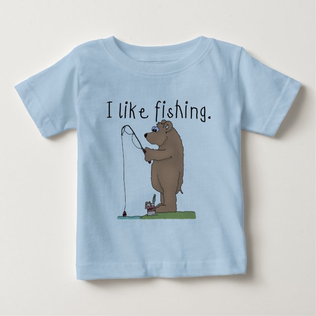Bear I Like Fishing Tshirts and Gifts (Front)