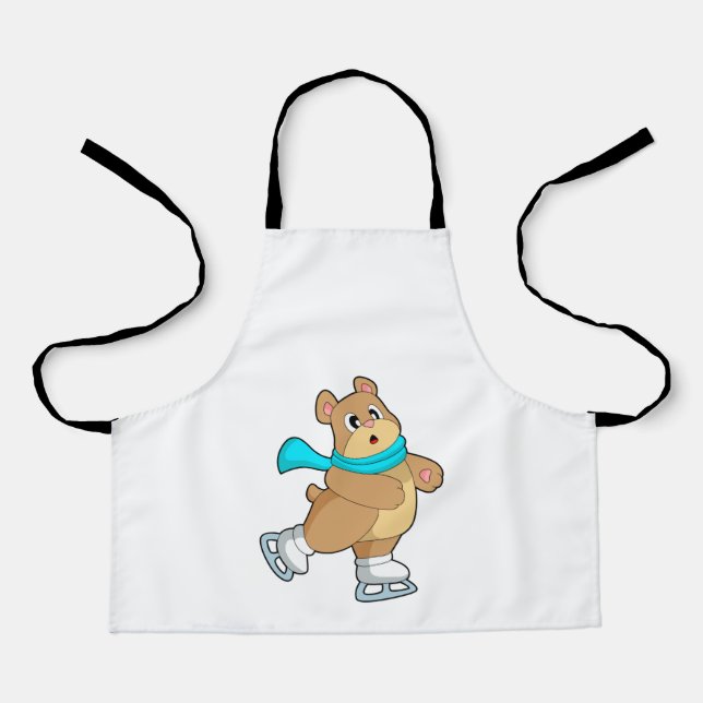 Bear Ice skating Ice skates Apron (Front)