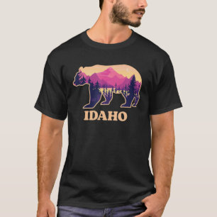 Bear Idaho ID Vintage Mountains Hunting Camping So T-Shirt